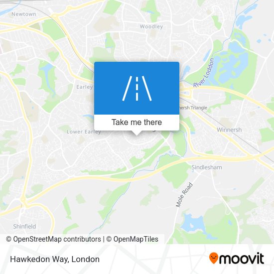 Hawkedon Way map