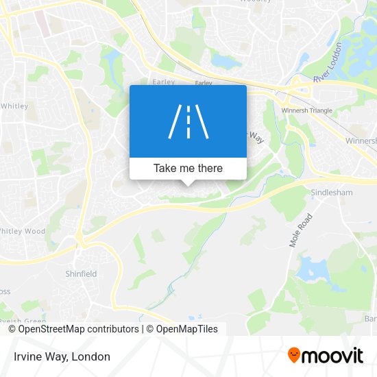 Irvine Way map