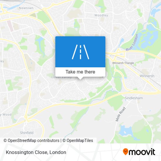 Knossington Close map