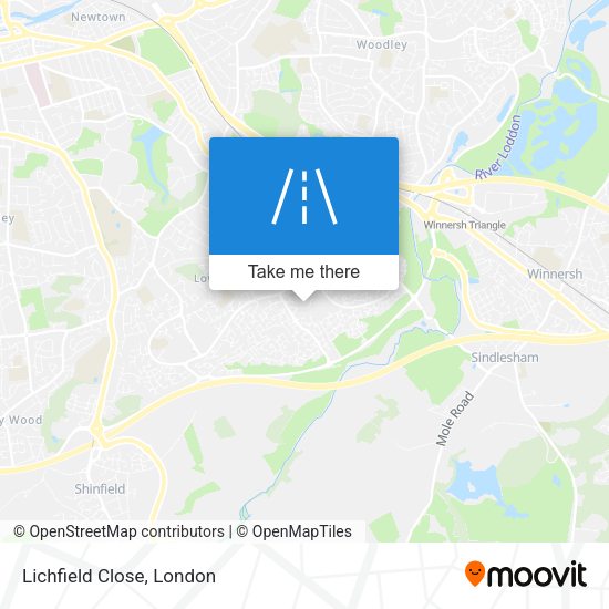 Lichfield Close map