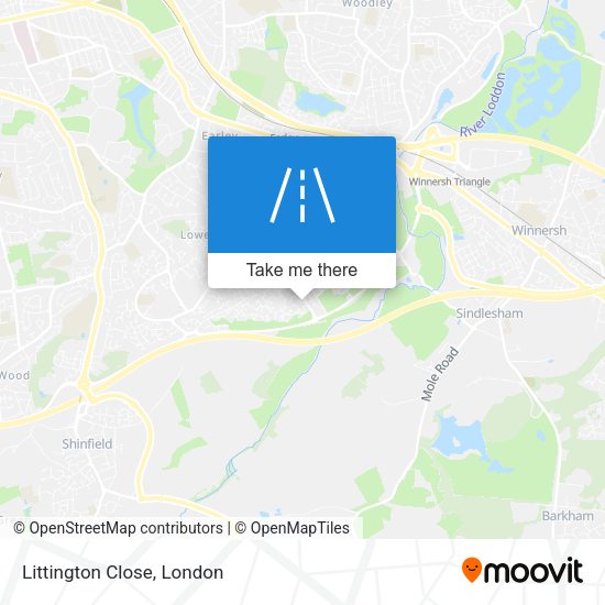 Littington Close map