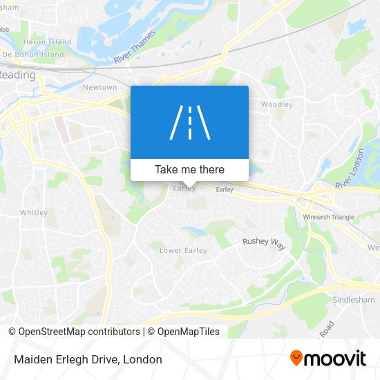 Maiden Erlegh Drive map