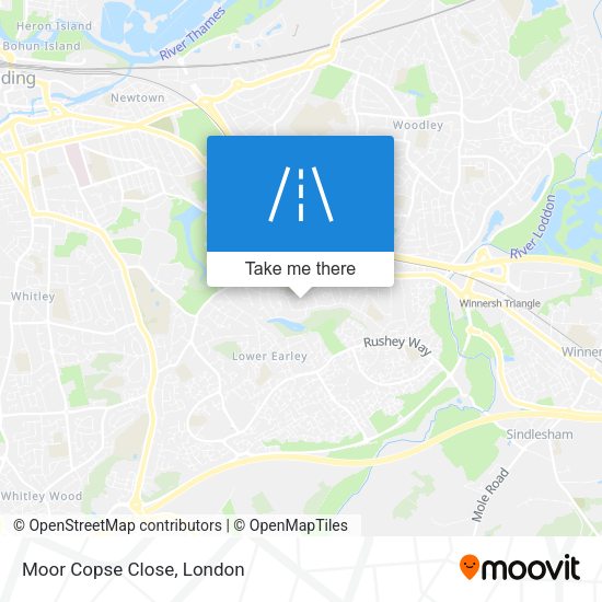 Moor Copse Close map