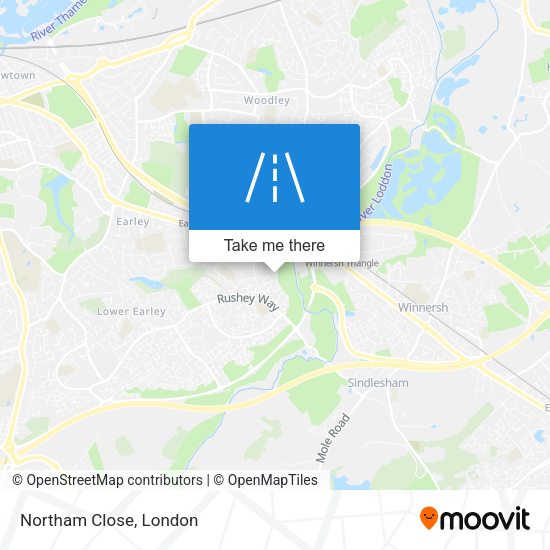 Northam Close map