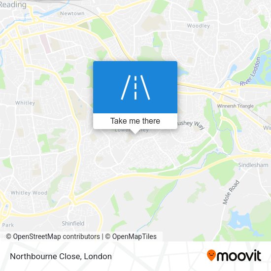 Northbourne Close map