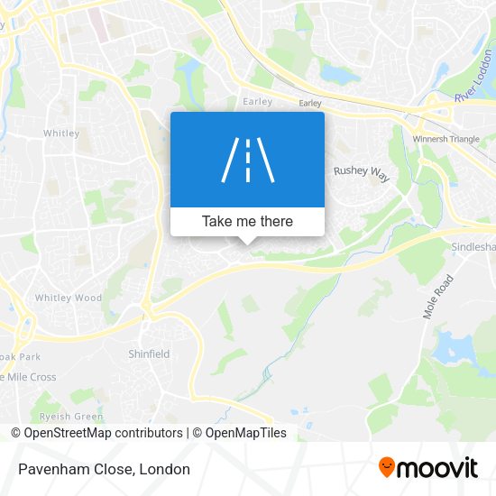 Pavenham Close map