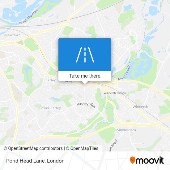 Pond Head Lane map