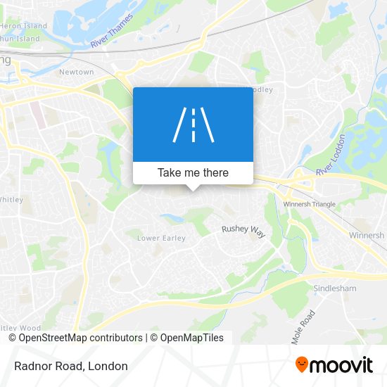 Radnor Road map