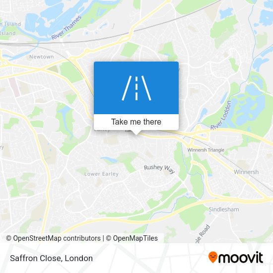 Saffron Close map
