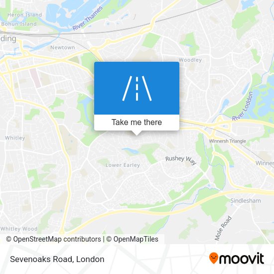 Sevenoaks Road map
