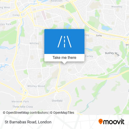 St Barnabas Road map