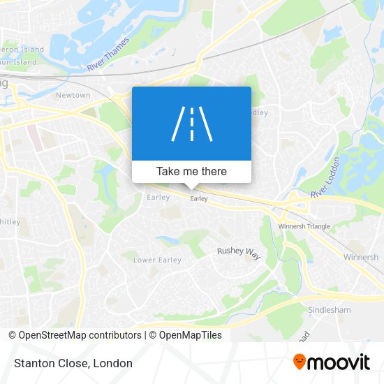 Stanton Close map