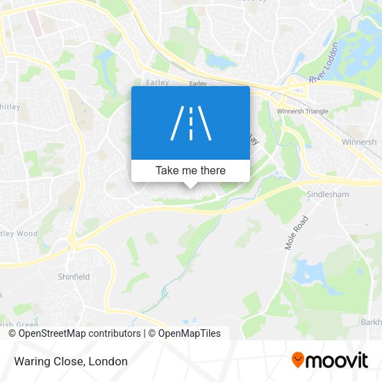 Waring Close map