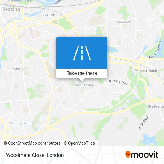 Woodmere Close map