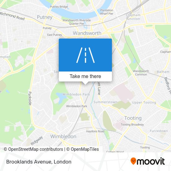 Brooklands Avenue map