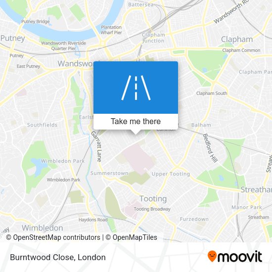 Burntwood Close map