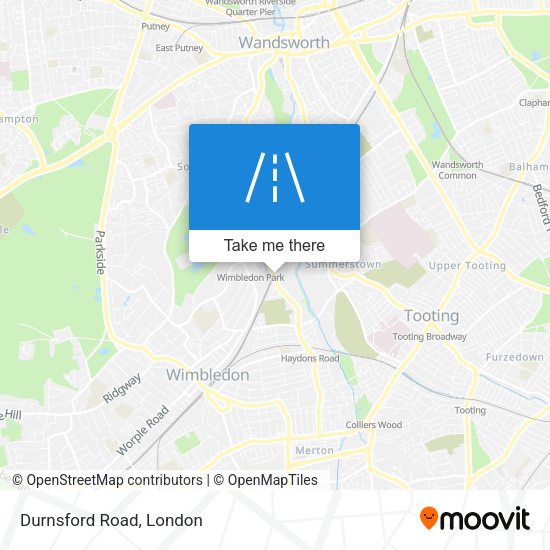 Durnsford Road map
