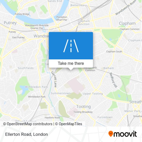 Ellerton Road map