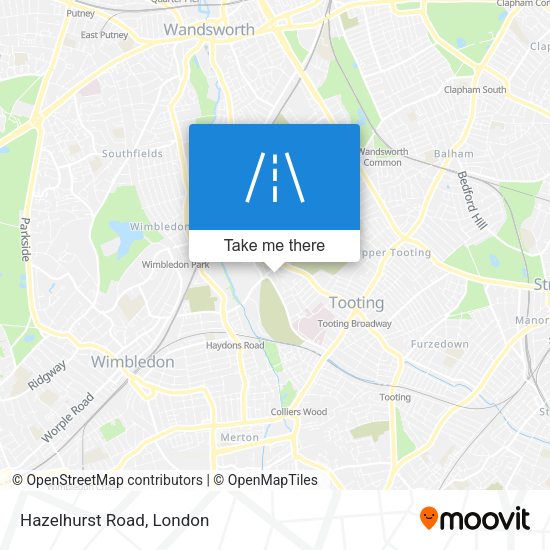 Hazelhurst Road map