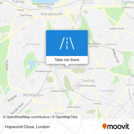 Hopwood Close map