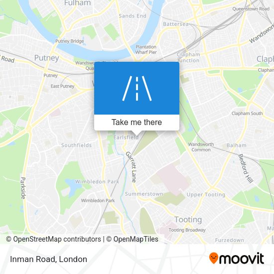 Inman Road map