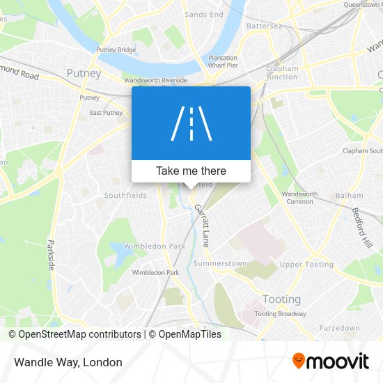Wandle Way map