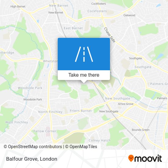 Balfour Grove map