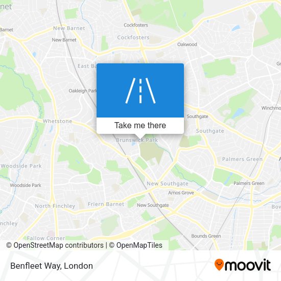 Benfleet Way map