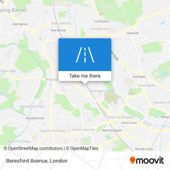 Beresford Avenue map