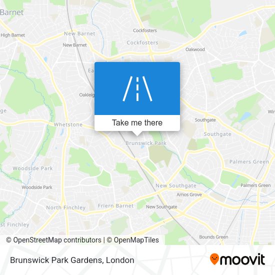 Brunswick Park Gardens map