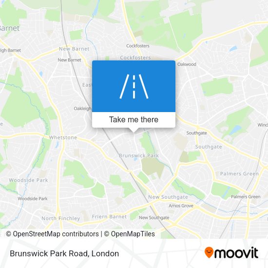 Brunswick Park Road map