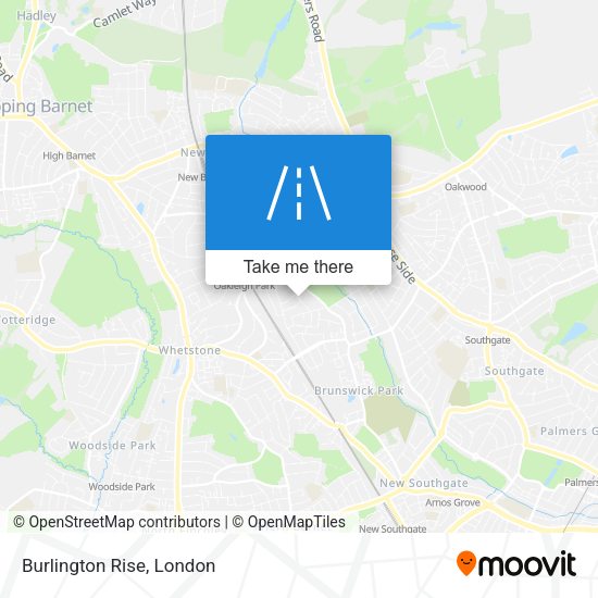 Burlington Rise map