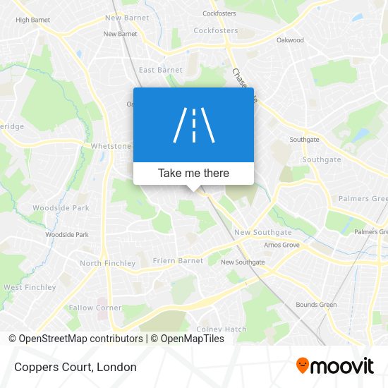 Coppers Court map