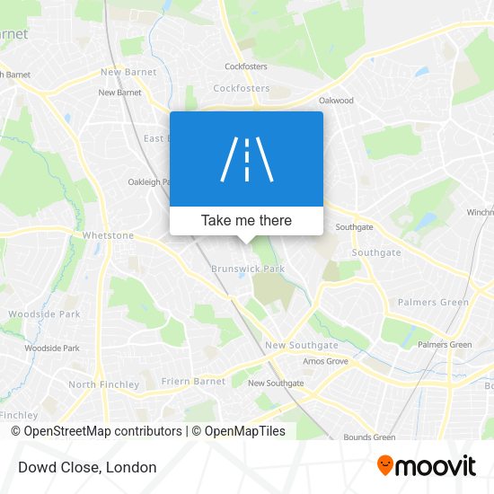 Dowd Close map