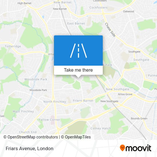Friars Avenue map
