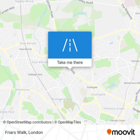 Friars Walk map