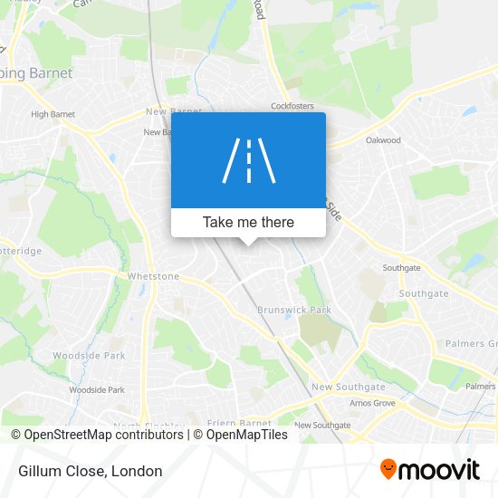 Gillum Close map
