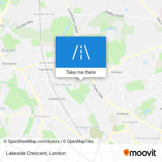 Lakeside Crescent map