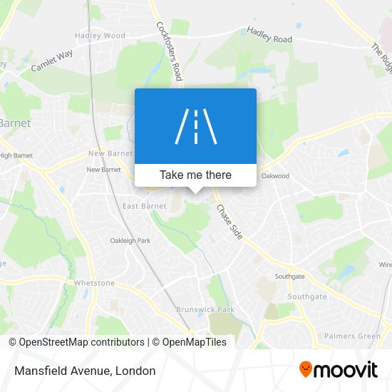 Mansfield Avenue map