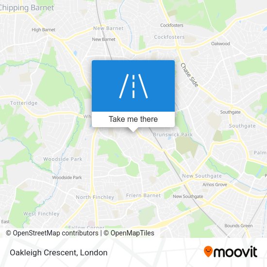 Oakleigh Crescent map