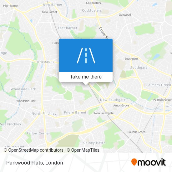 Parkwood Flats map