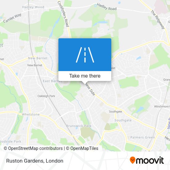 Ruston Gardens map