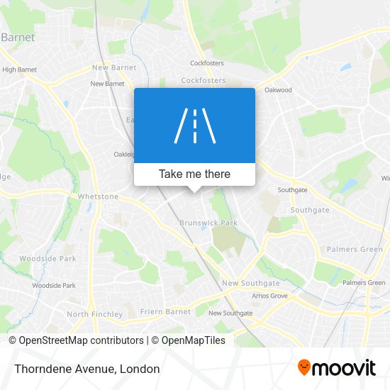 Thorndene Avenue map