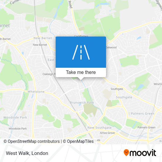 West Walk map