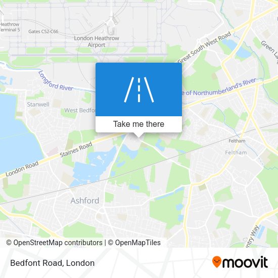 Bedfont Road map