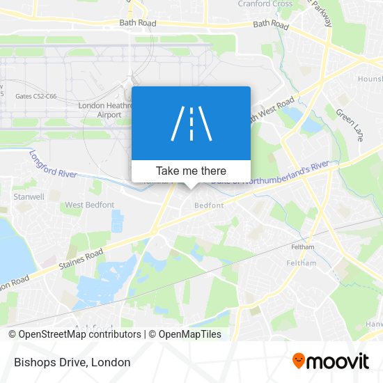 Bishops Drive map