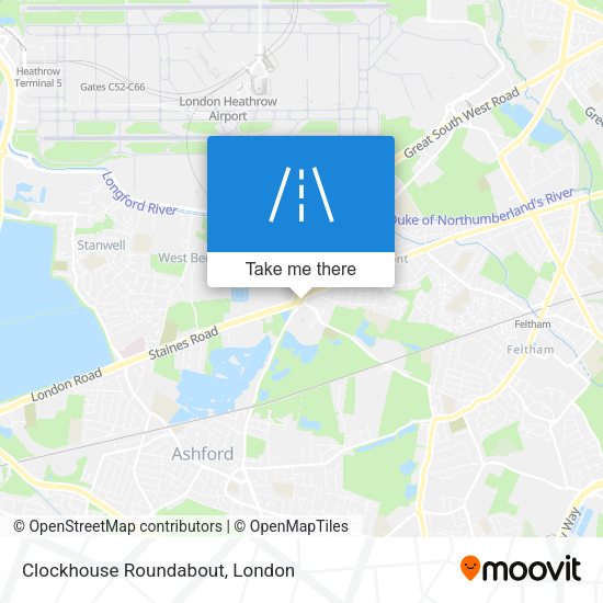 Clockhouse Roundabout map