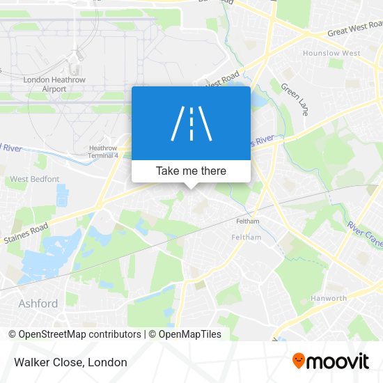 Walker Close map