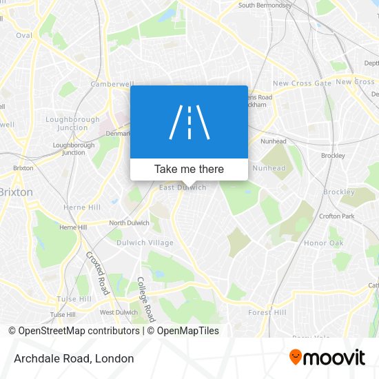 Archdale Road map