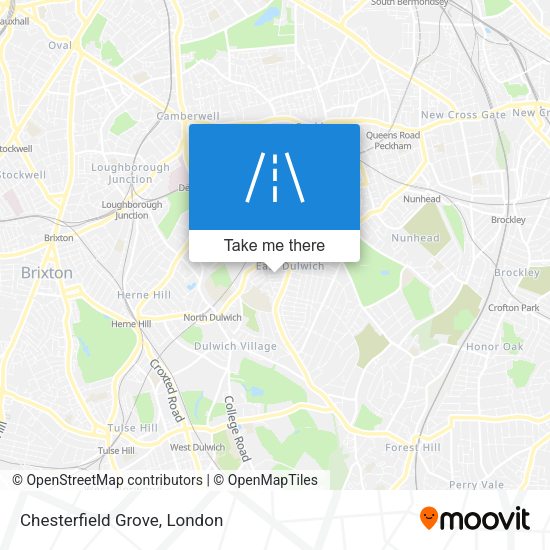 Chesterfield Grove map